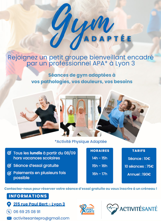 Gym adaptée Lyon 3