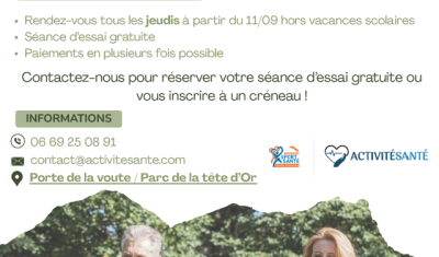 Marche Nordique Lyon Parc Tête d'or ACTIVITÉSANTÉ Maison sport Santé APA