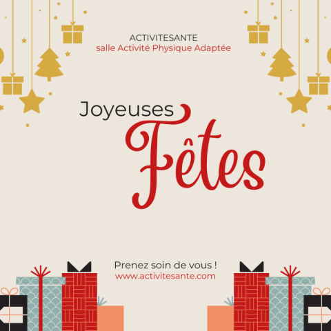 joyeuses fêtes ACTIVITESANTE salle APA décines