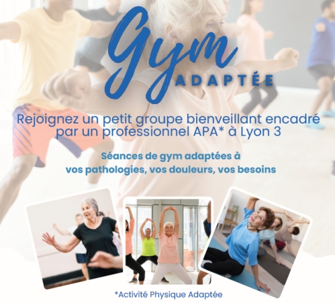Gym adaptée APA à Lyon 4 ACTIVITÉSANTÉ Maison Sport Santé gym séniors