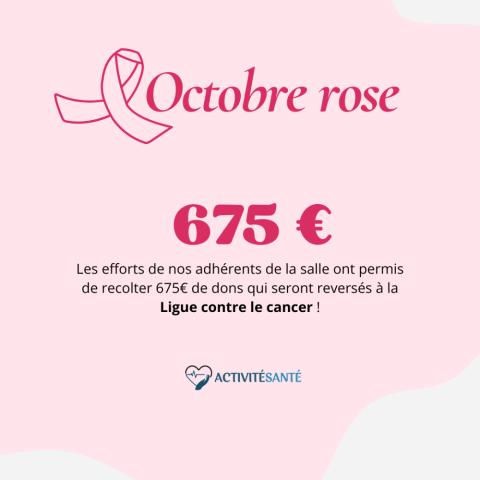Octobre rose salle MSS ACTIVITESANTE décines